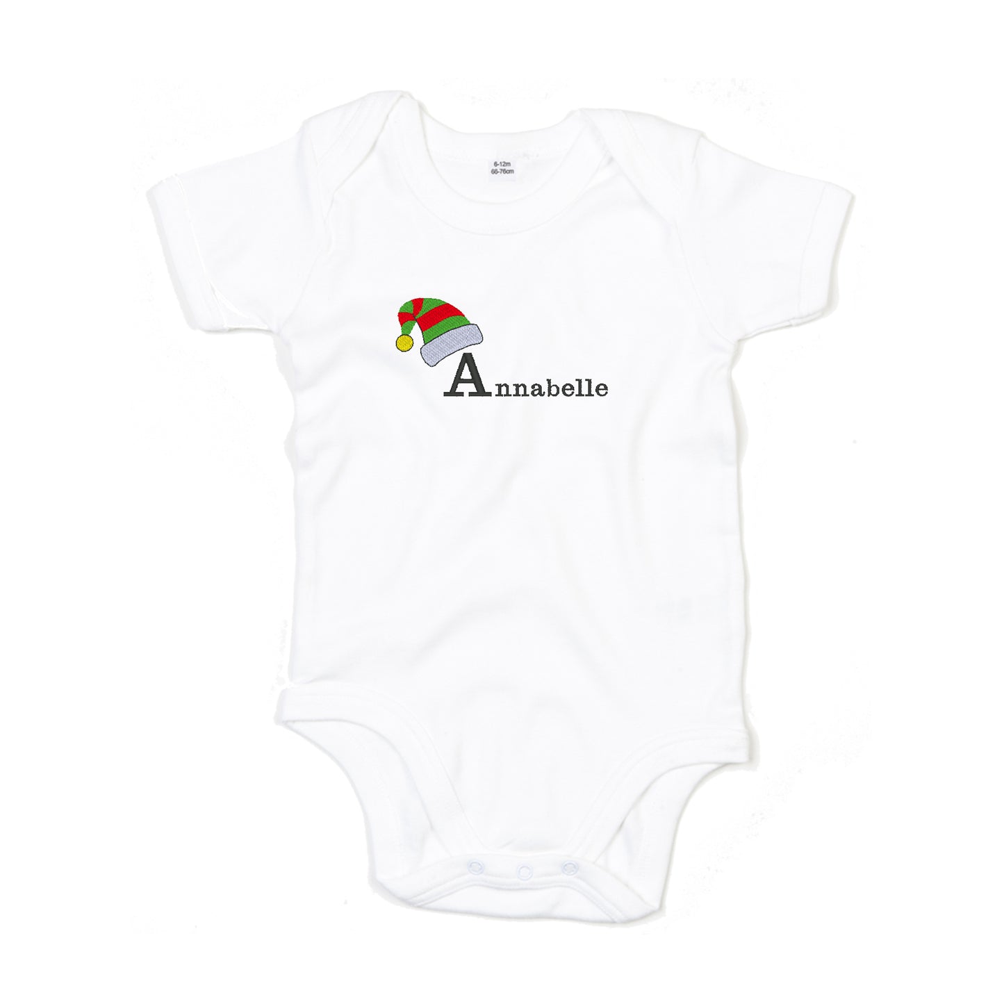 Personalised Christmas Elf Baby Bodysuit