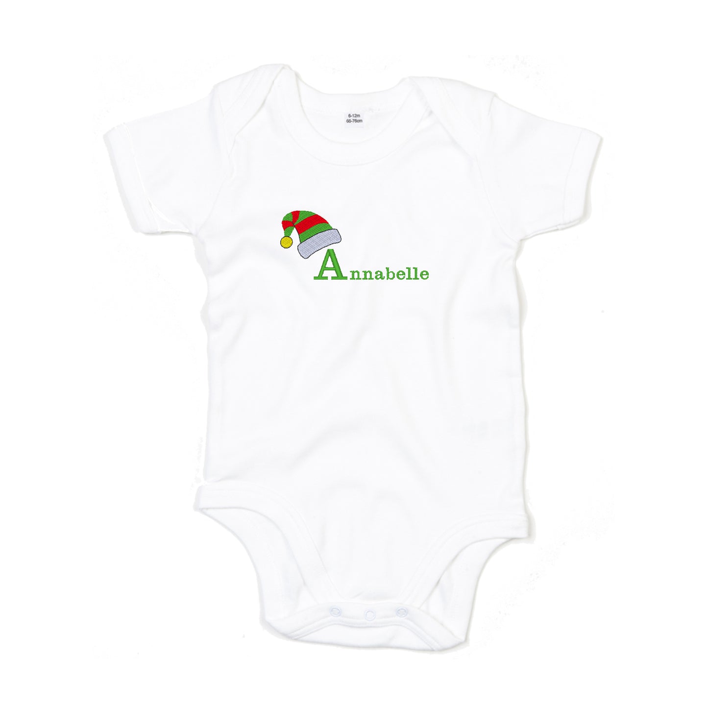 Personalised Christmas Elf Baby Bodysuit