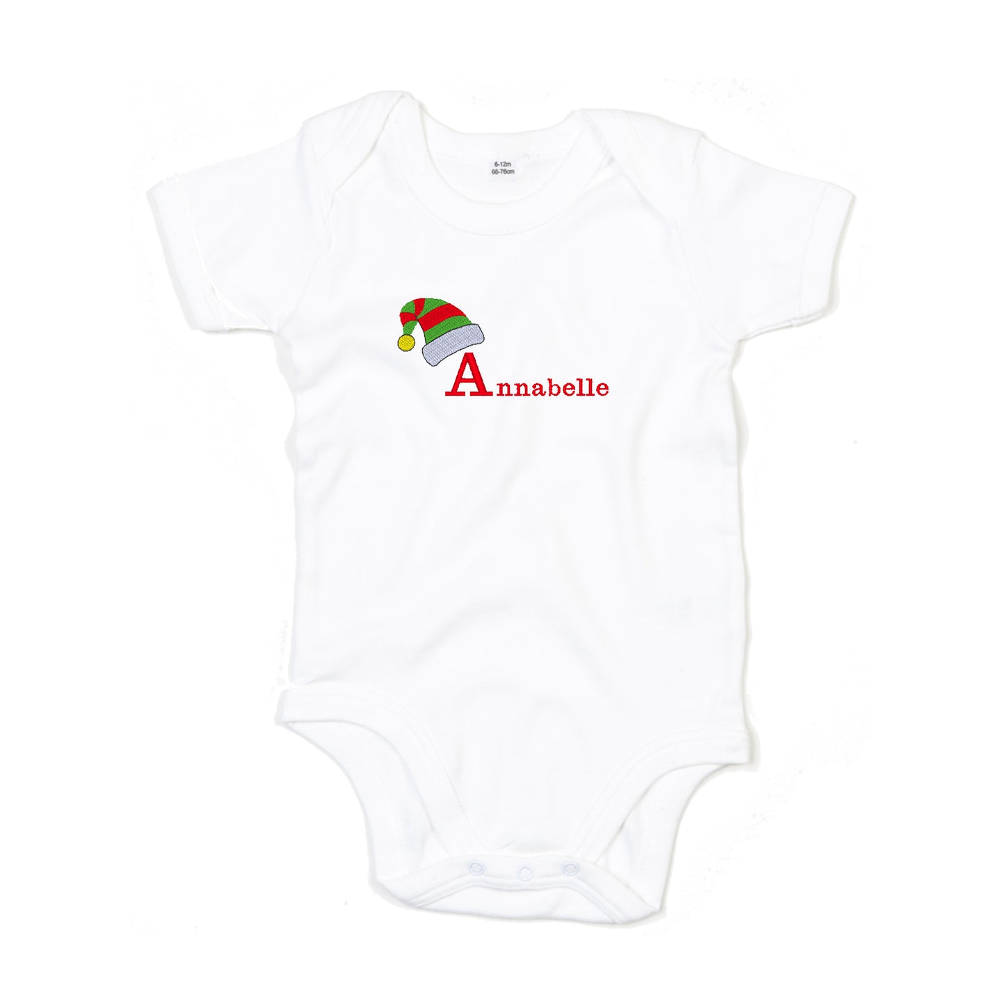 Personalised Christmas Elf Baby Bodysuit
