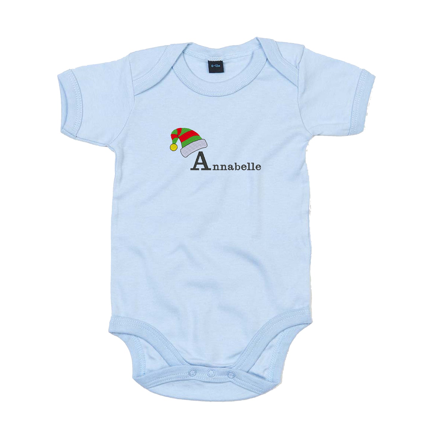 Personalised Christmas Elf Baby Bodysuit