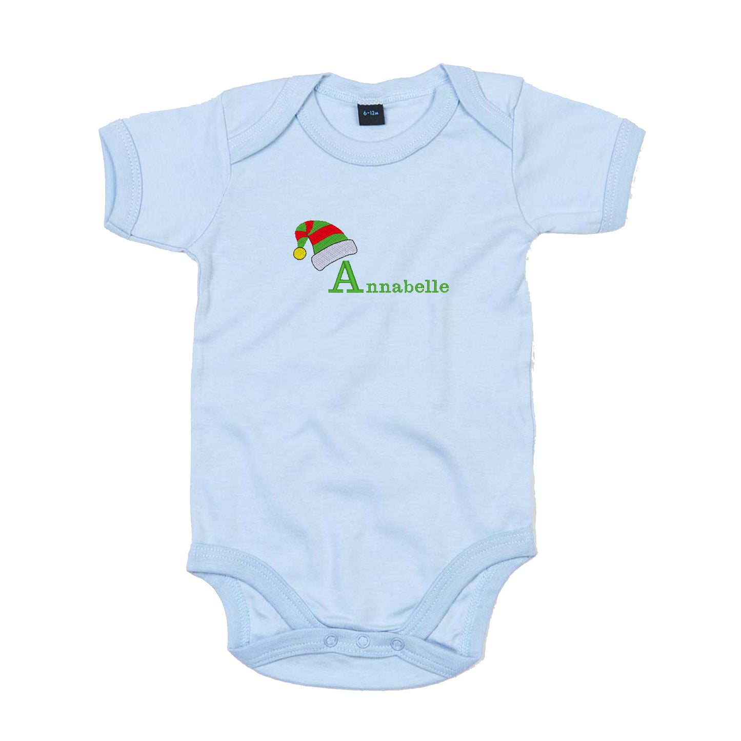 Personalised Christmas Elf Baby Bodysuit