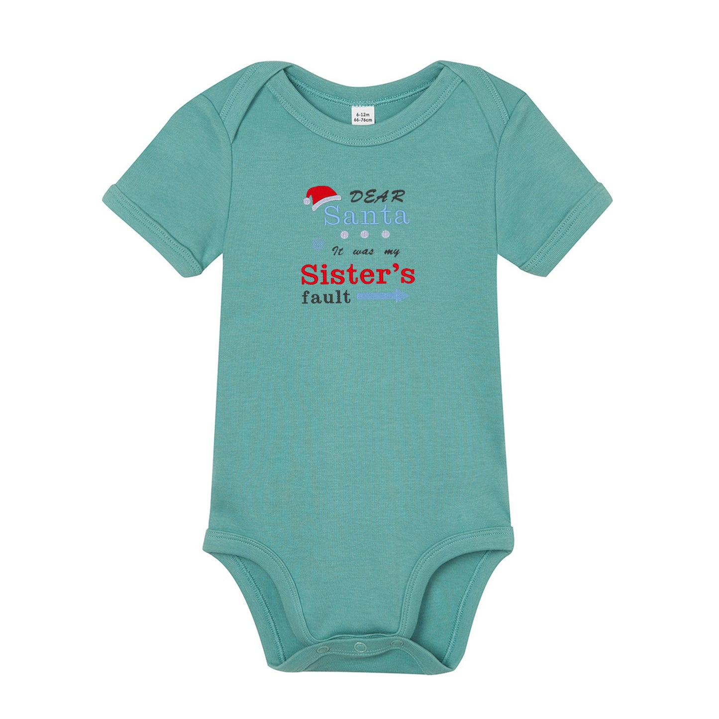 'Dear Santa it was my Brother's/Sister's fault' Baby Bodysuit