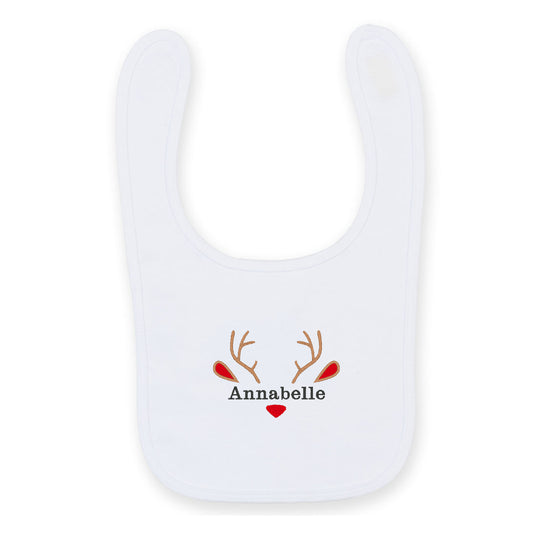 Personalised Reindeer Bib
