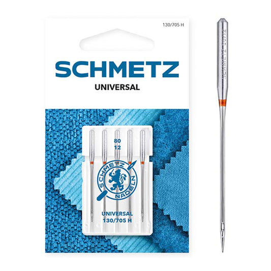 Schmetz needle package with a needle on a white background
