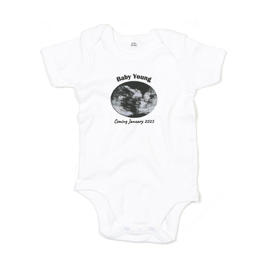 Pregnancy Announcement Baby Bodysuit