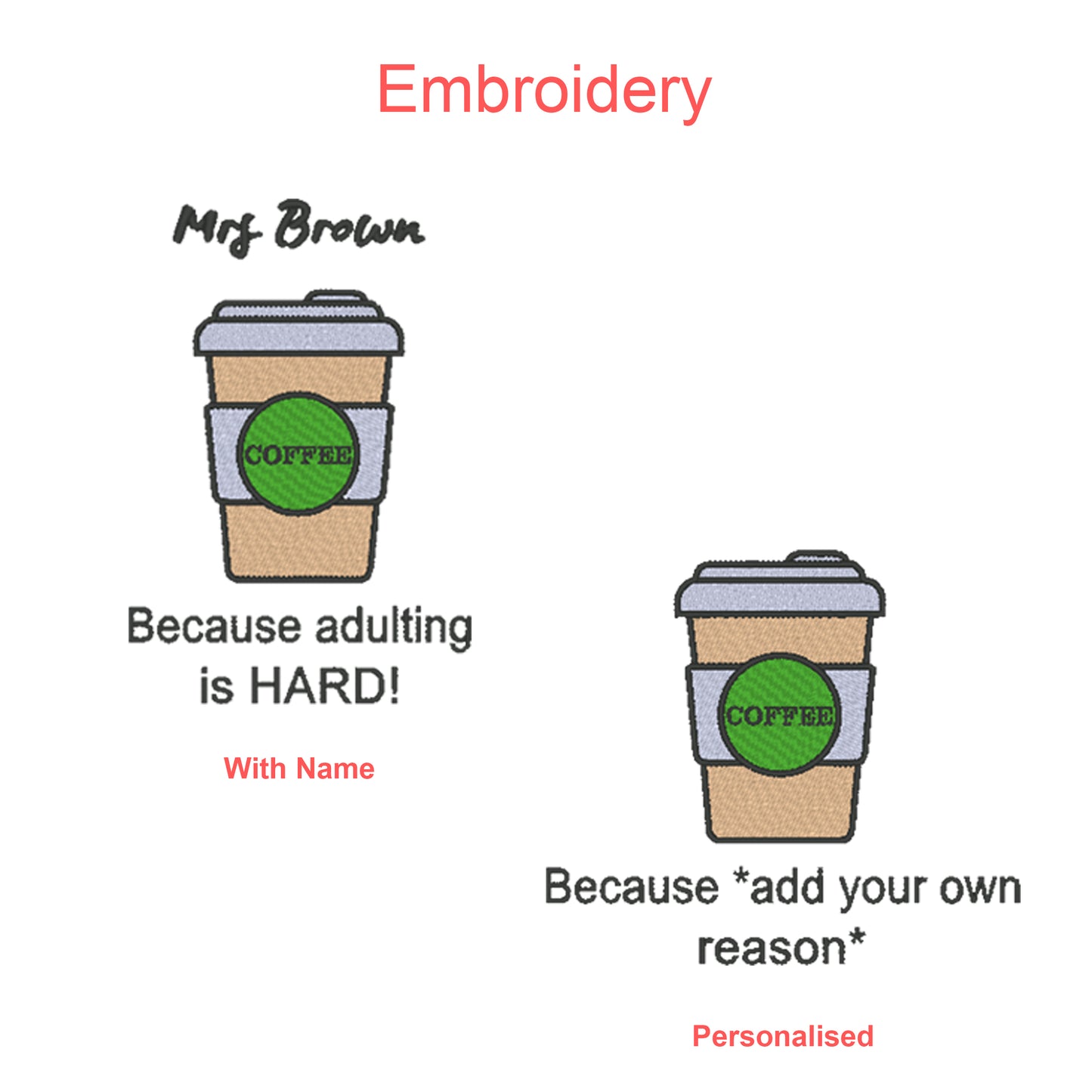 'Coffee because adulting is hard!' Jumper