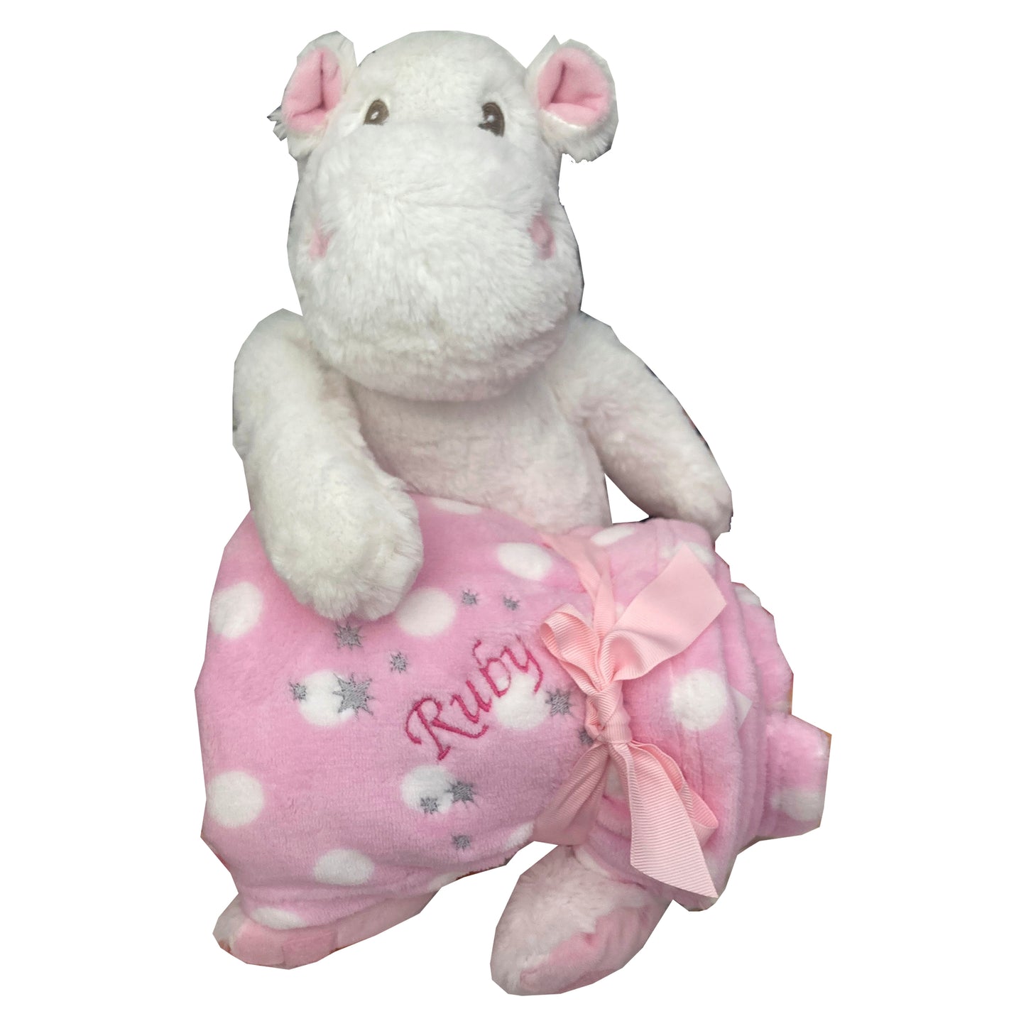 Hillary and Henry Hippo Baby Blankets