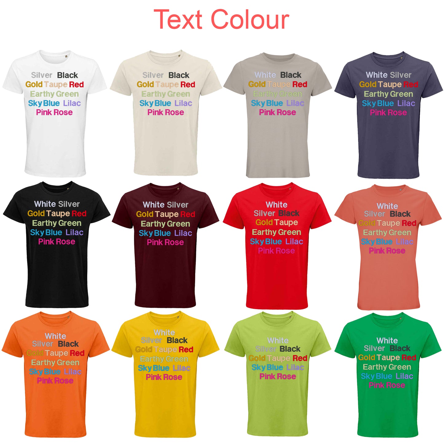 Personalised Unisex Organic Cotton Top