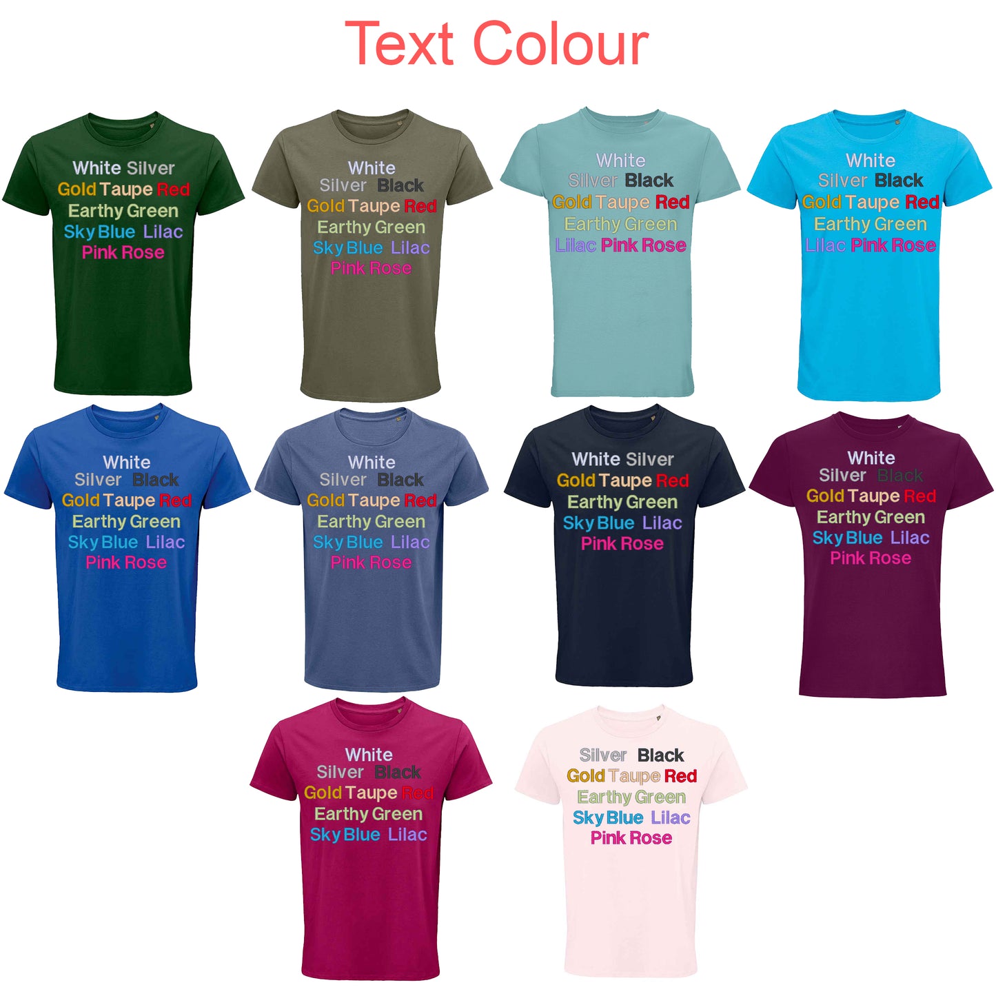 Personalised Unisex Organic Cotton Top