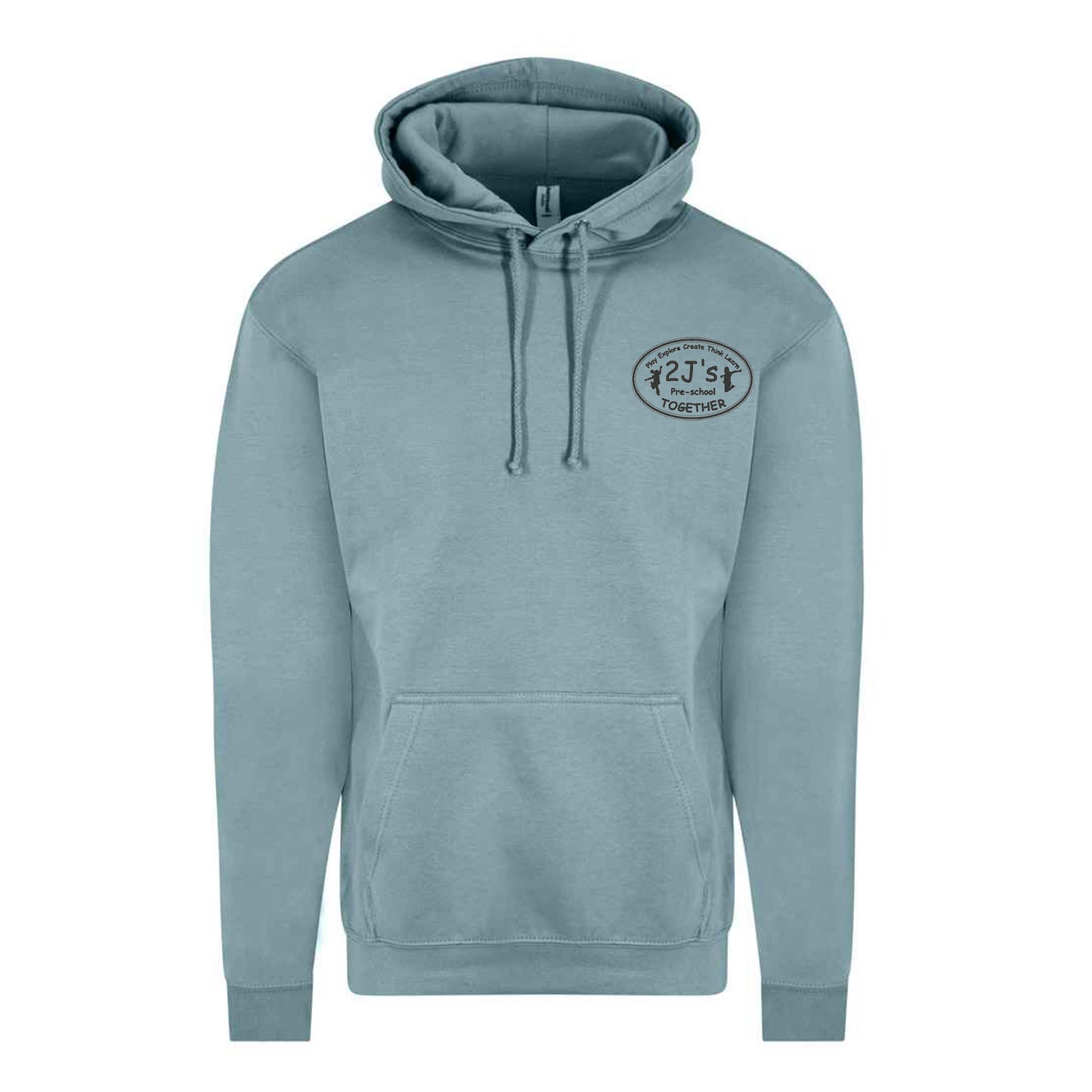 dusty blue hoodie