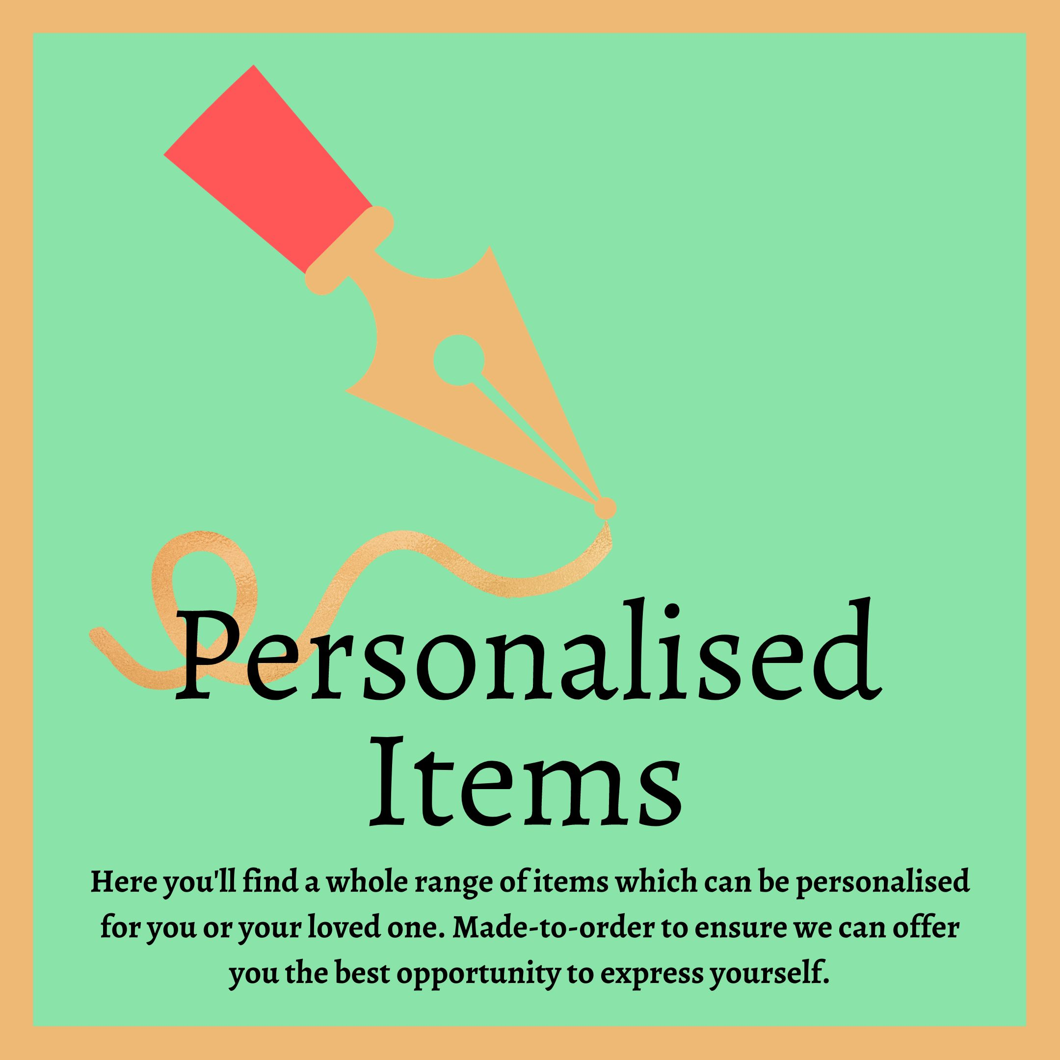 Personalised items – Titch Designs