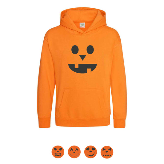 Pumpkin face Kids Hoodie