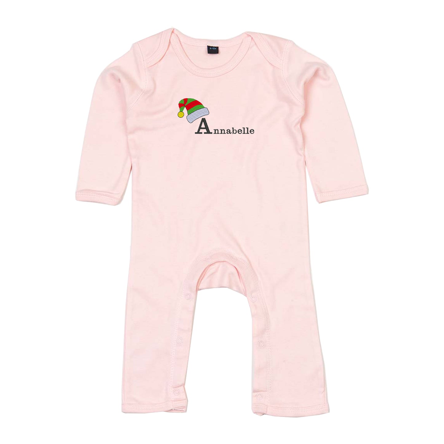 Personalised Christmas Elf Babygrow