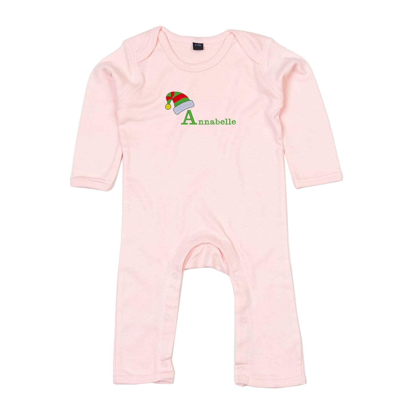 Personalised Christmas Elf Babygrow