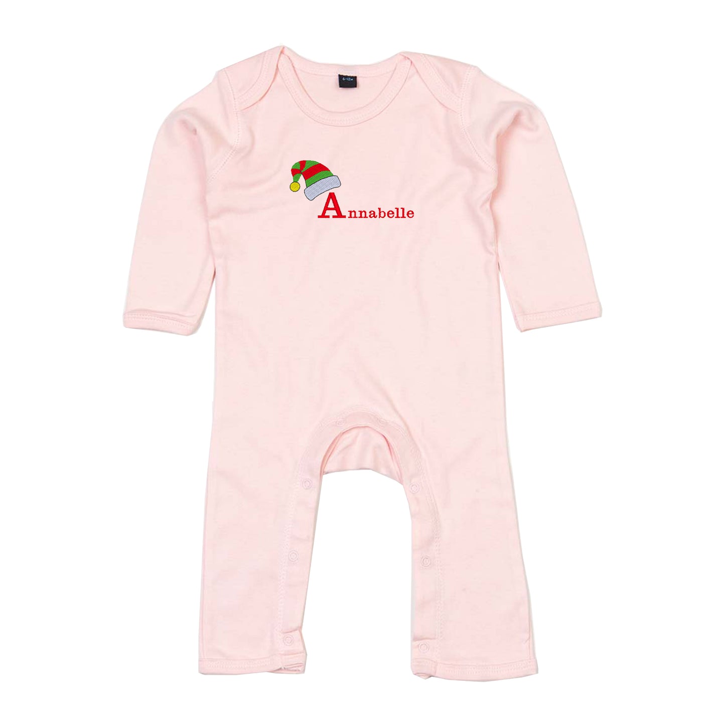Personalised Christmas Elf Babygrow