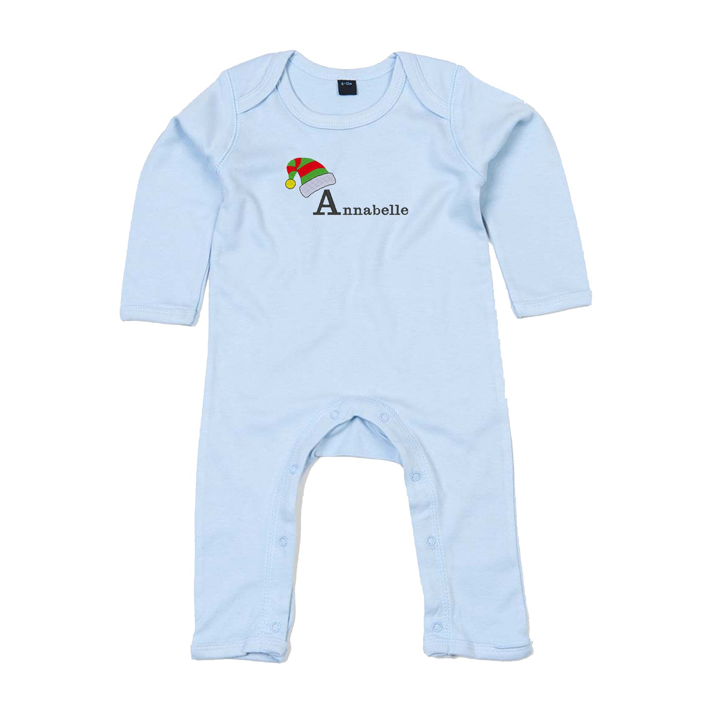 Personalised Christmas Elf Babygrow
