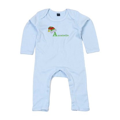 Personalised Christmas Elf Babygrow