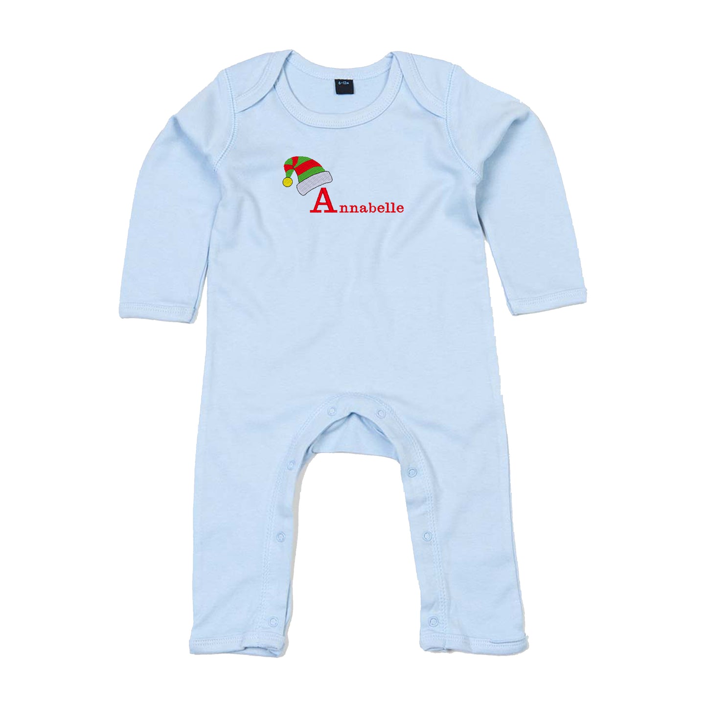 Personalised Christmas Elf Babygrow