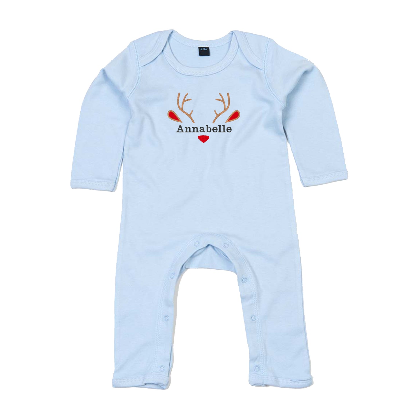 Personalised Reindeer Babygrow
