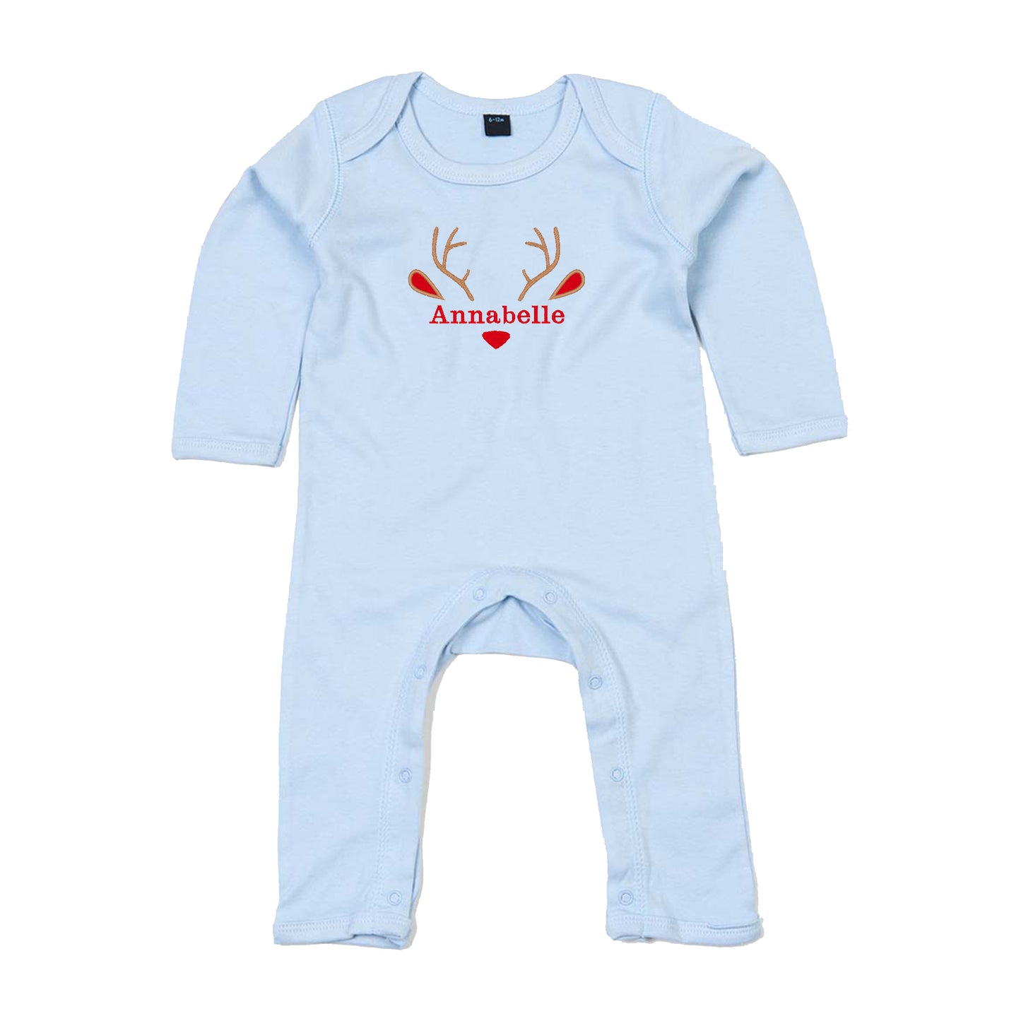 Personalised Reindeer Babygrow