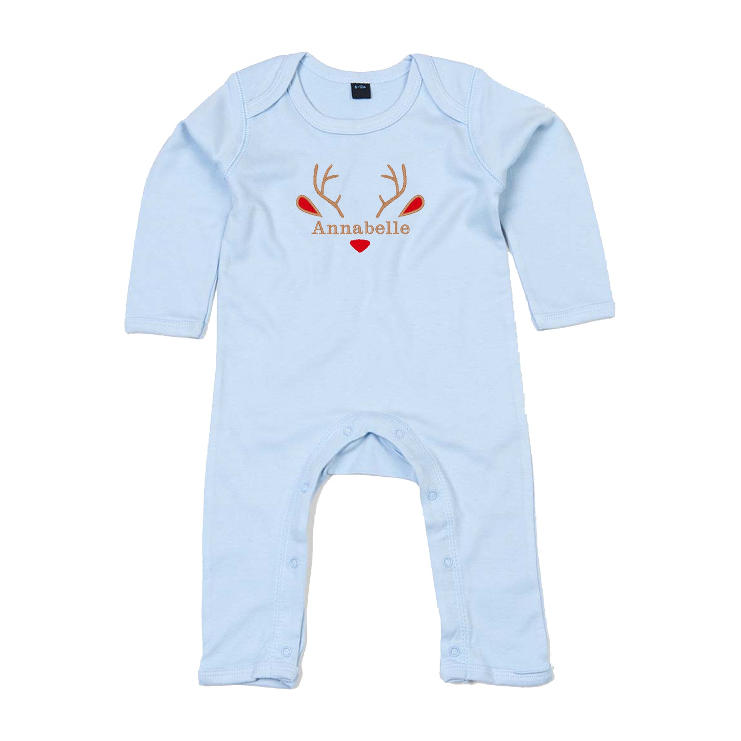 Personalised Reindeer Babygrow