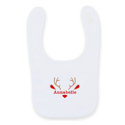 Personalised Reindeer Bib
