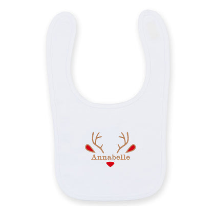 Personalised Reindeer Bib