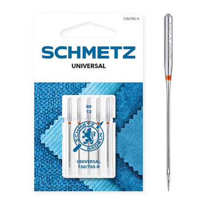 Schmetz Universal Machine Needles: 70(10), 80(12), 90(14), 100(16)