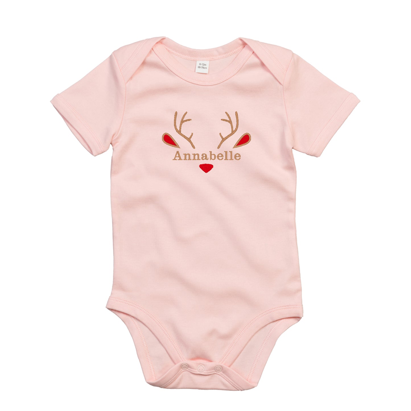 Personalised Reindeer Baby Bodysuit