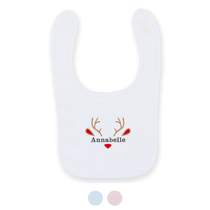 Personalised Reindeer Bib