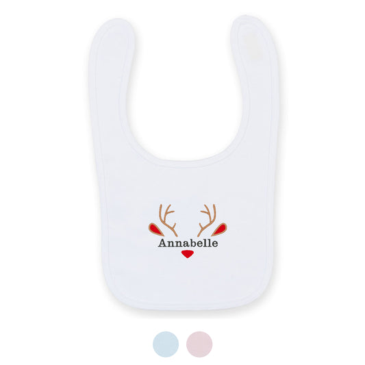 Personalised Reindeer Bib