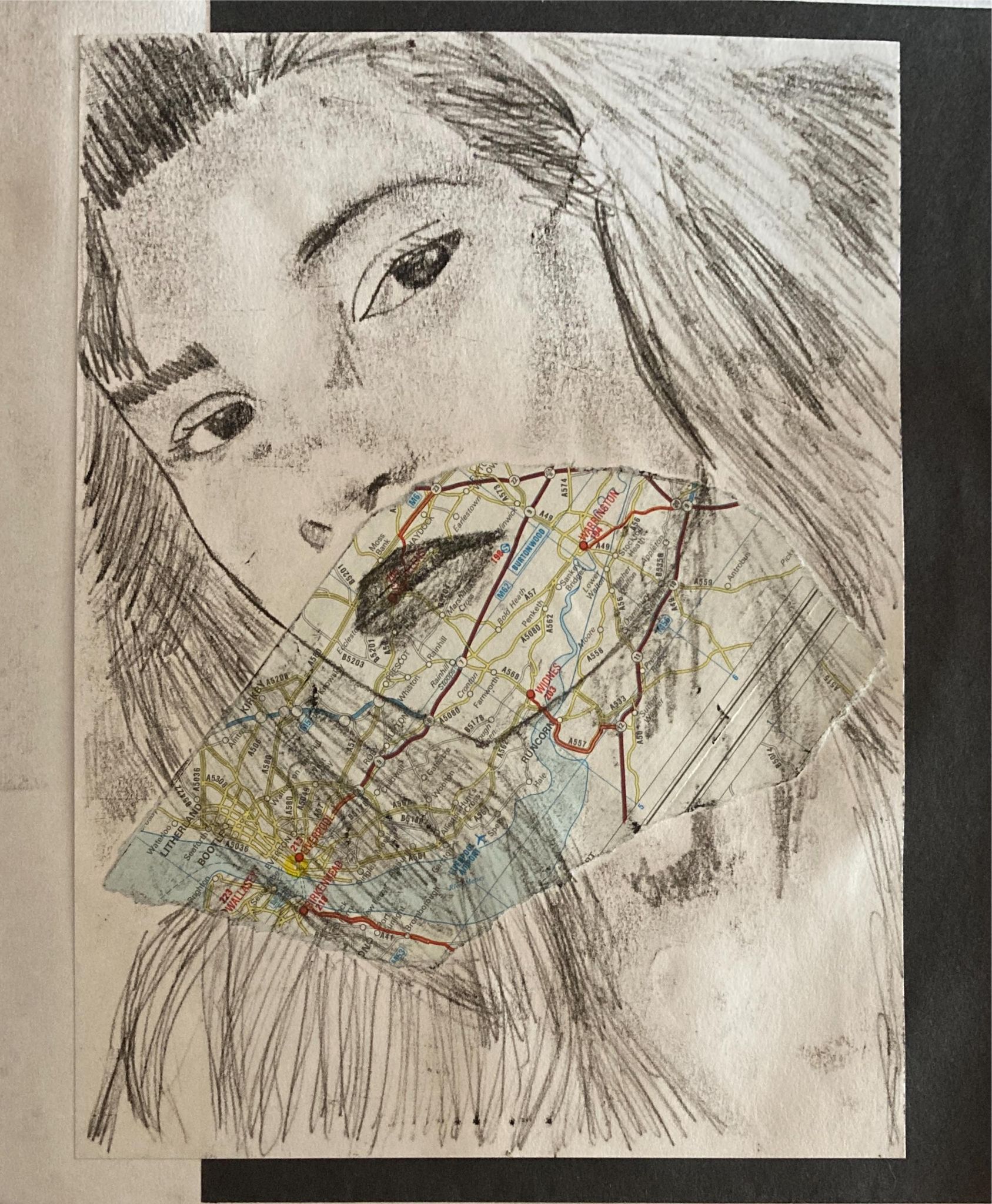 Titch designs ink transfer portrait