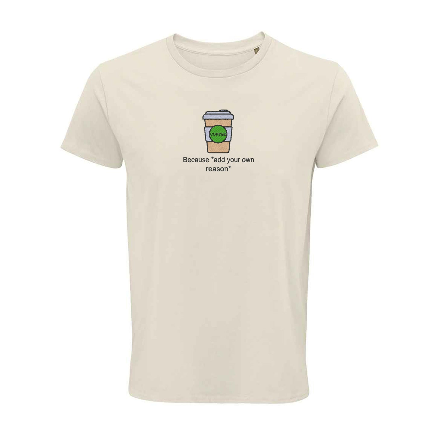 'Coffee because adulting is hard!' Unisex Organic Cotton Top
