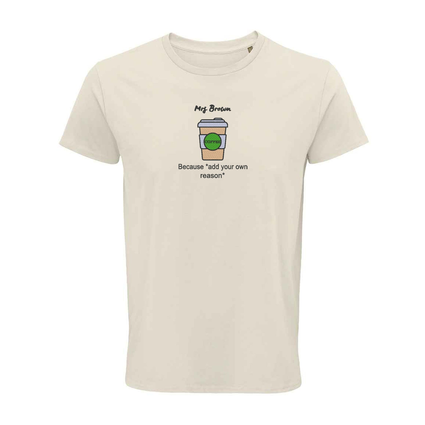 'Coffee because adulting is hard!' Unisex Organic Cotton Top