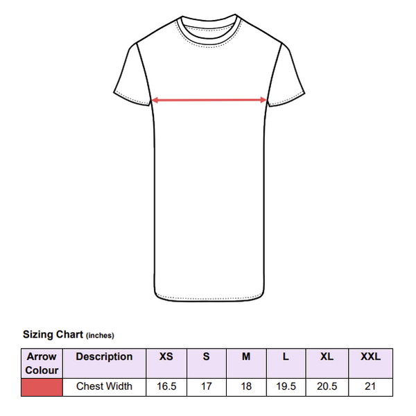 t-shirt dress sizing chart