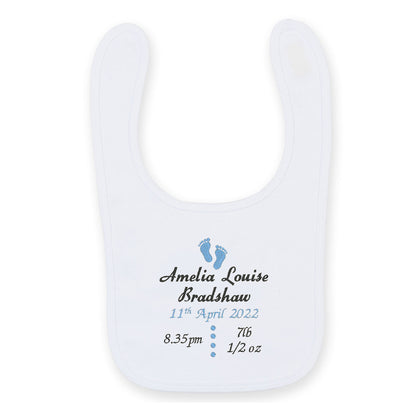 Birth Announcement Bib