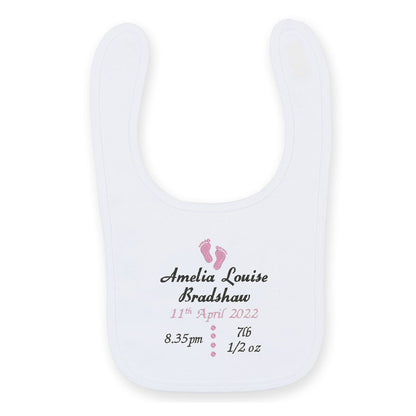 Birth Announcement Bib