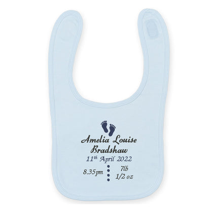 Birth Announcement Bib