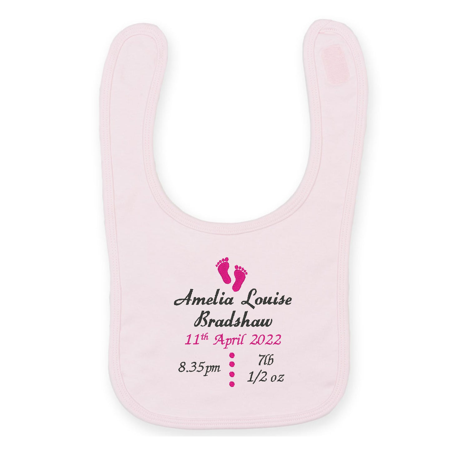 Birth Announcement Bib