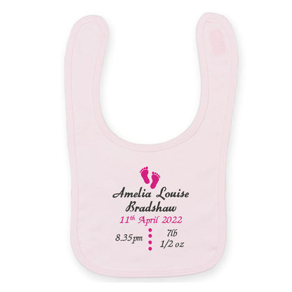 Birth Announcement Bib