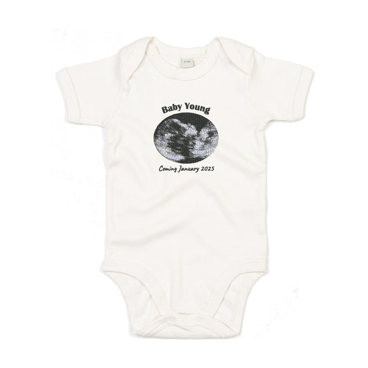 Pregnancy Announcement Baby Bodysuit