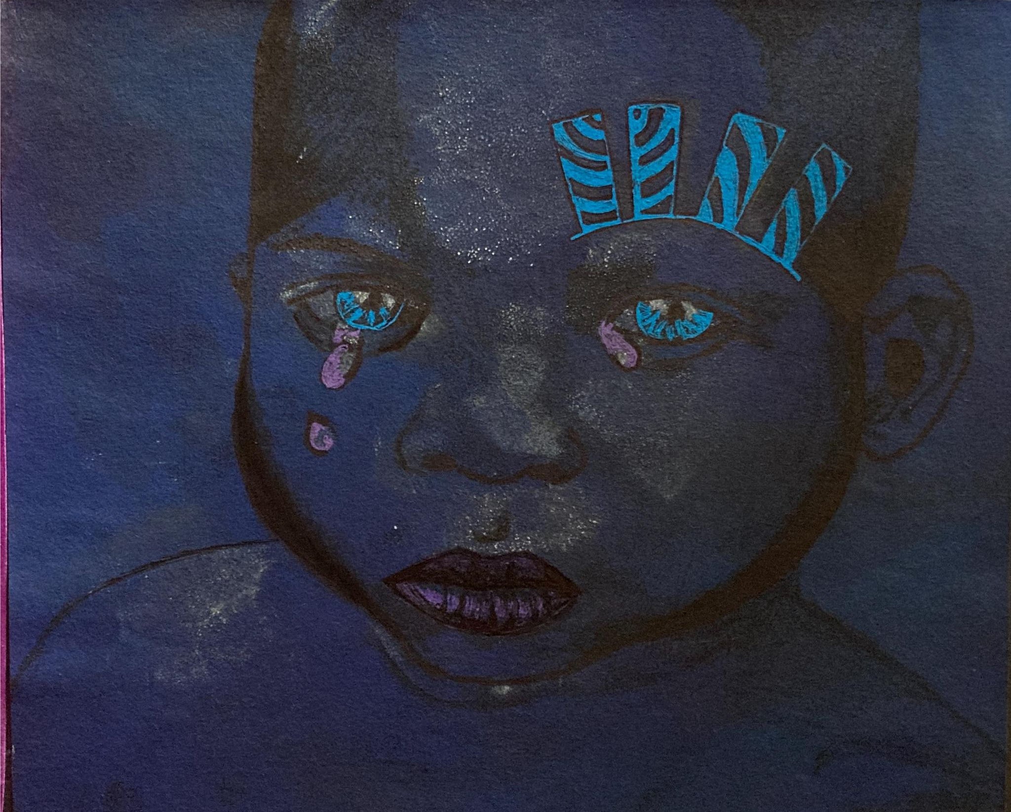 Titch designs sad emotion art 