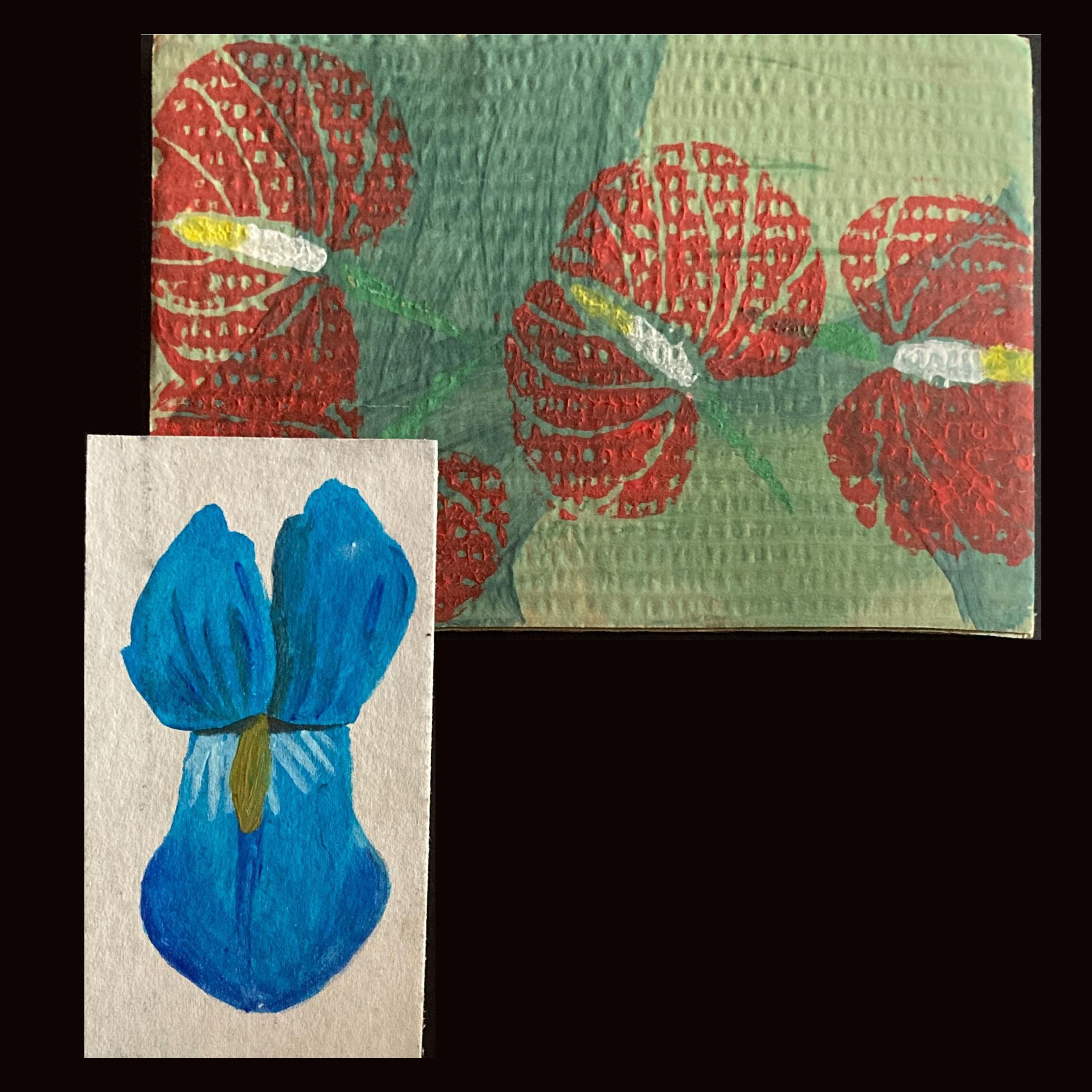 Titch designs flower paintings