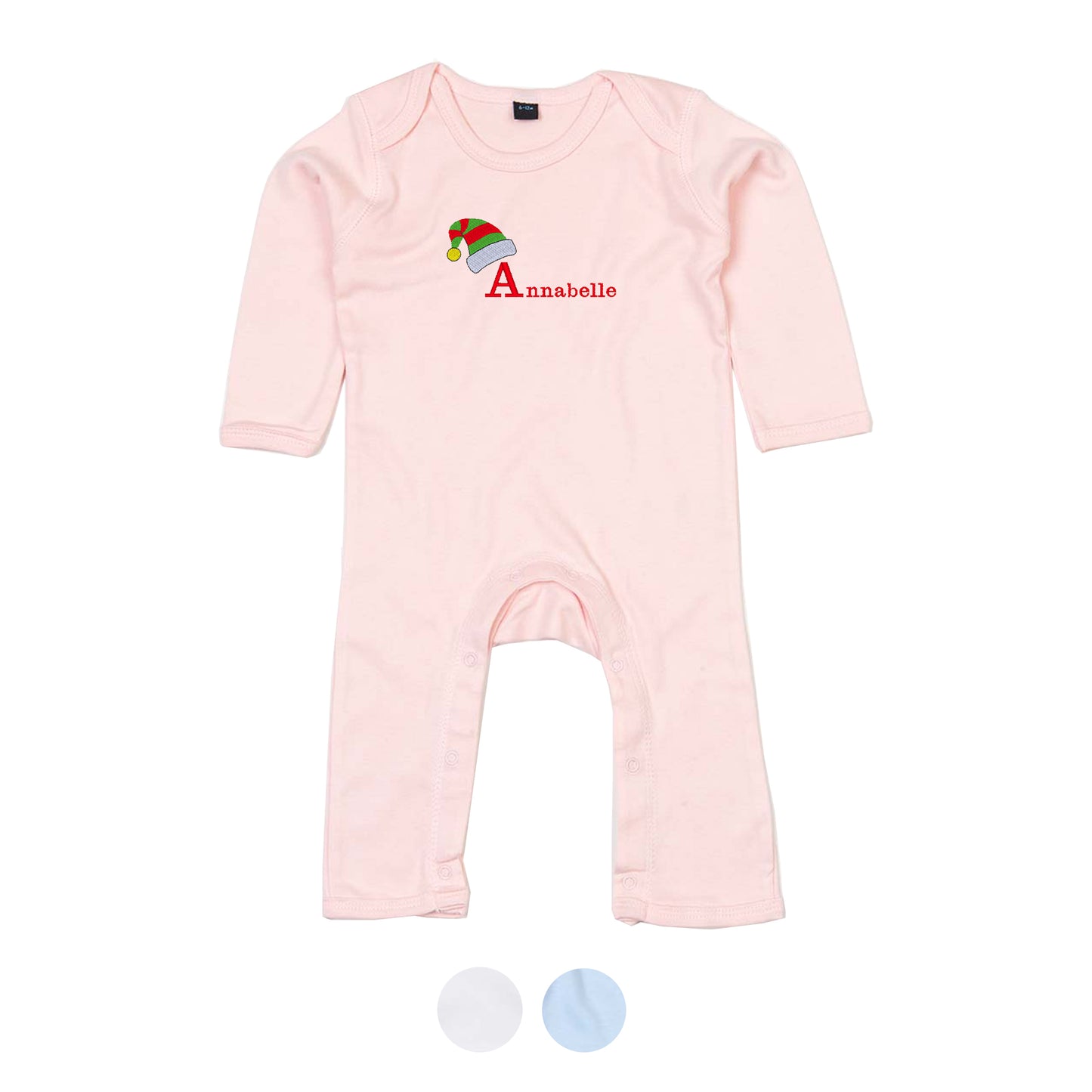 Personalised Christmas Elf Babygrow