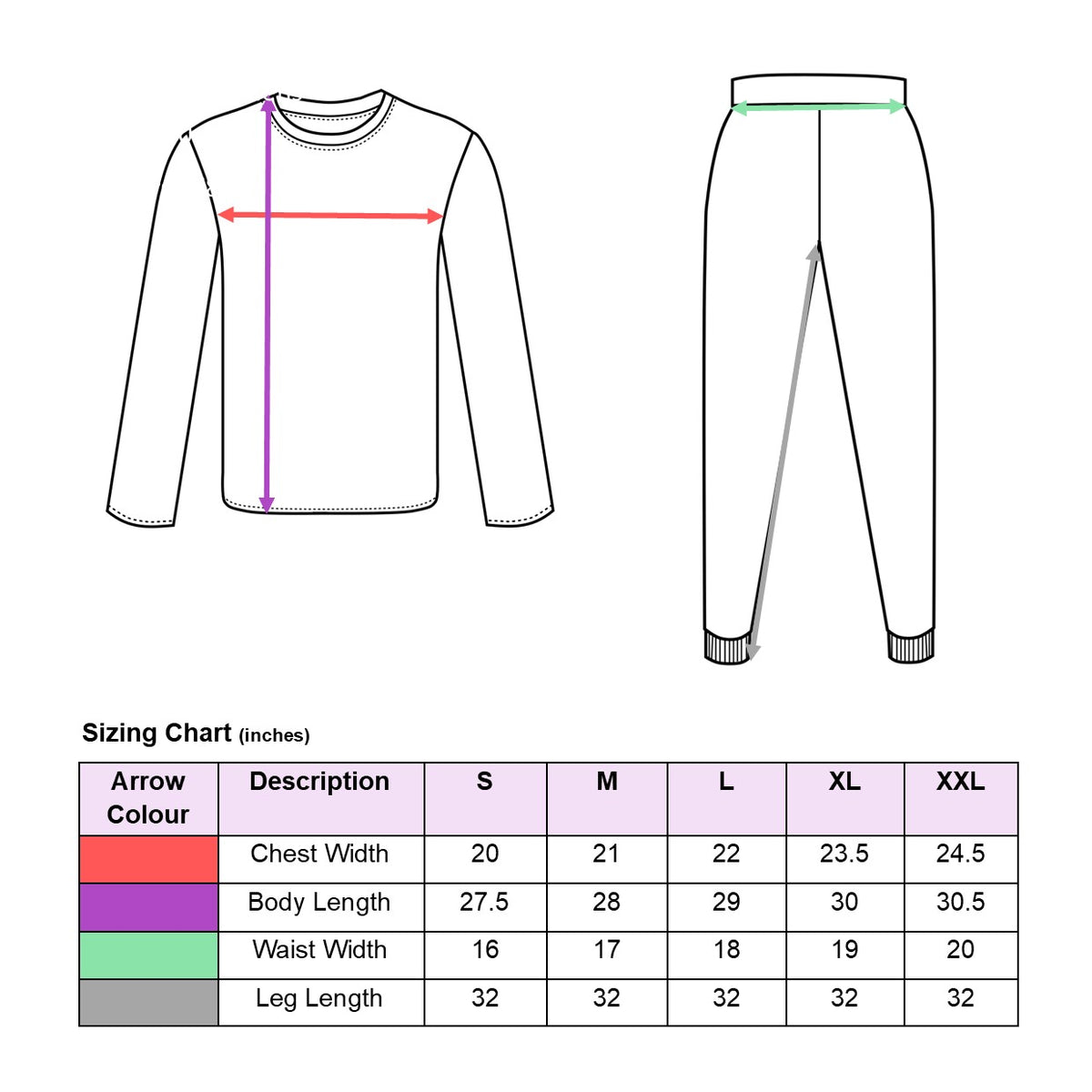 sizing chart 