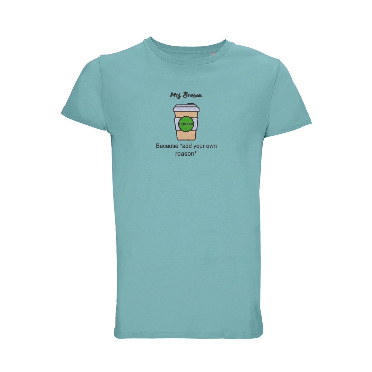 'Coffee because adulting is hard!' Unisex Organic Cotton Top