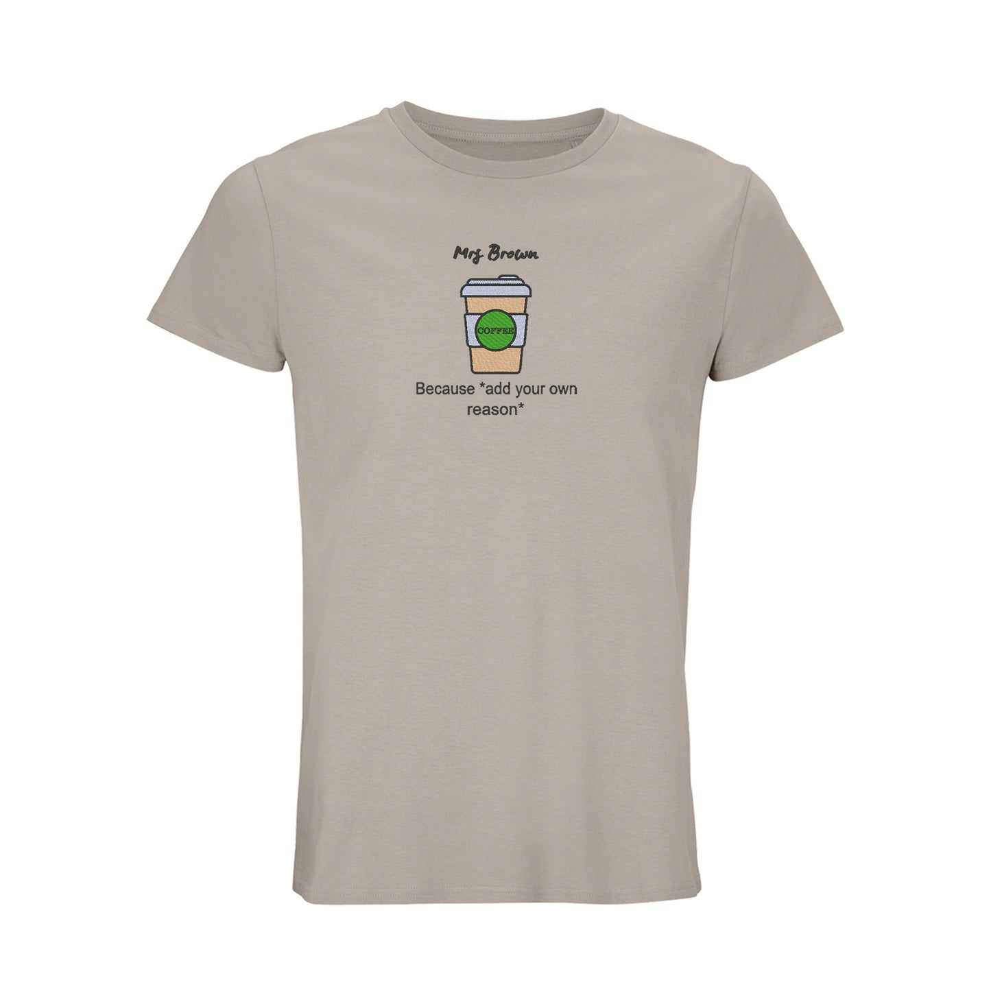'Coffee because adulting is hard!' Unisex Organic Cotton Top