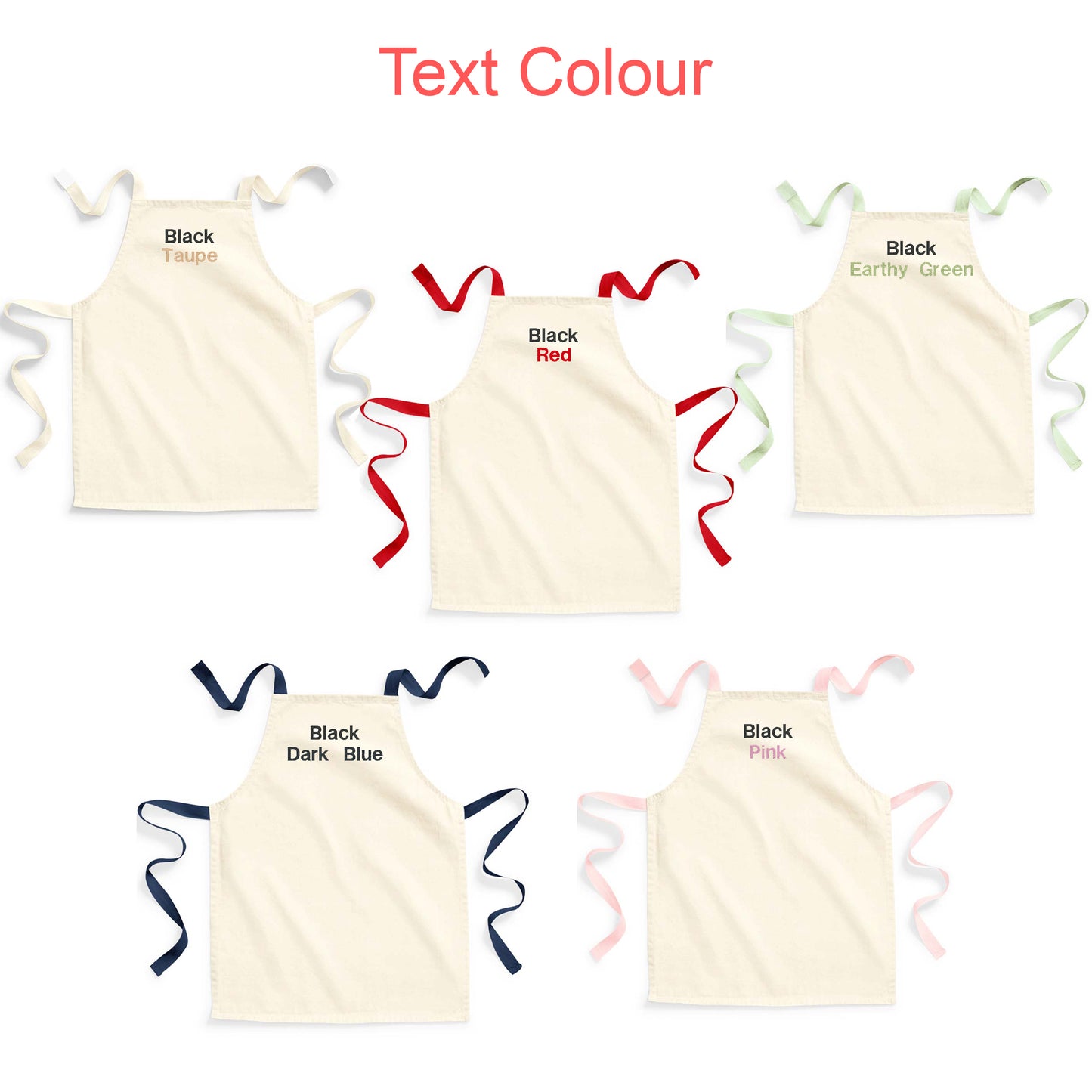 Personalised Kids Fairtrade Cotton Apron