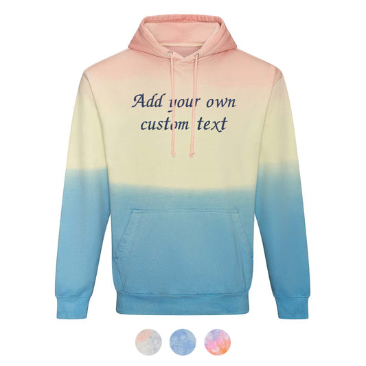Personalised Unisex Tie-dye Hoodie