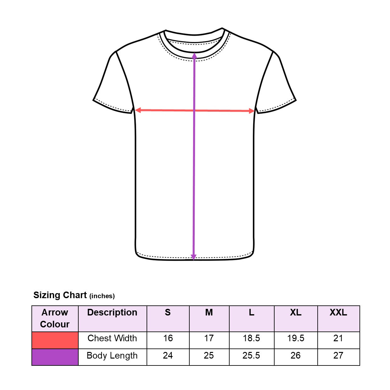 top sizing chart